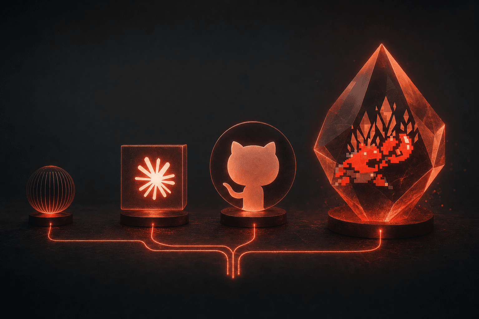 Which Claude model to use for agents and coding. Dark editorial illustration.
